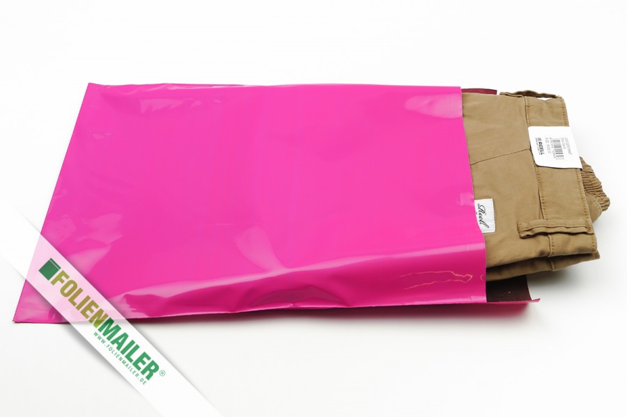 blickdicht Folien-Versandbeutel 30 x 41 cm neon Pink Versandtaschen 