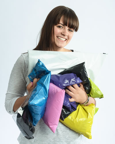 Gratis Muster unserer Versandtaschen und Textilverpackungen